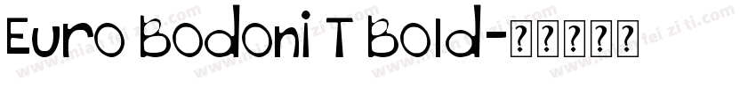 Euro Bodoni T Bold字体转换
